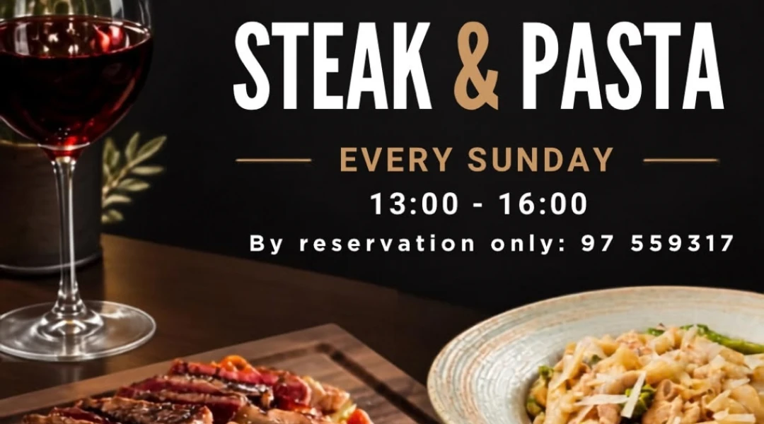 Steak & Pasta Sundays at Alma Café & Lounge Bar